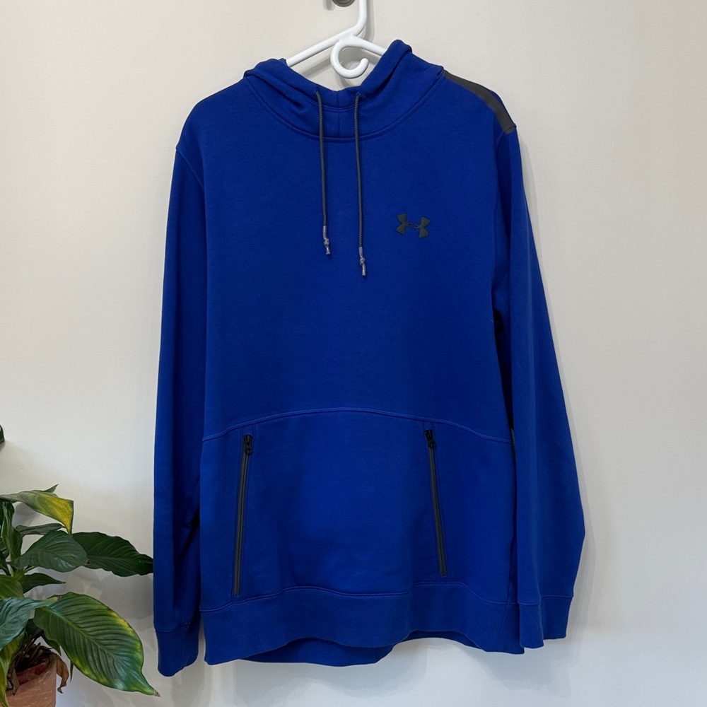 Under Armour Men's Royal Blue Fitted Hoodie Plus Size XXL